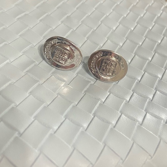 Authentic Givenchy vintage silver adjustable clip on earrings - Picture 10 of 12